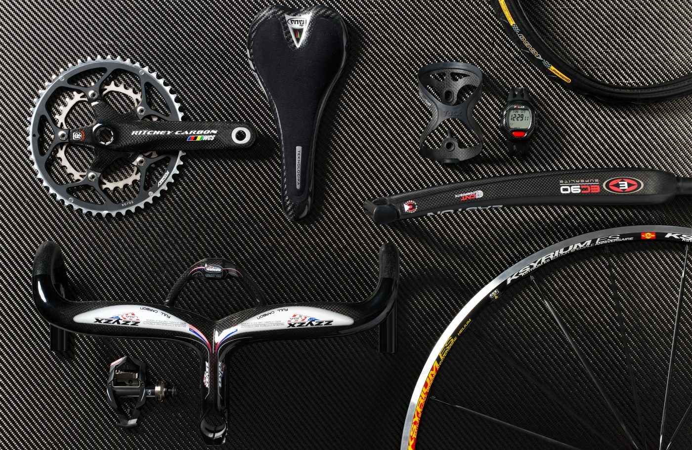 mountain bike accessories group on carbon underground product stills