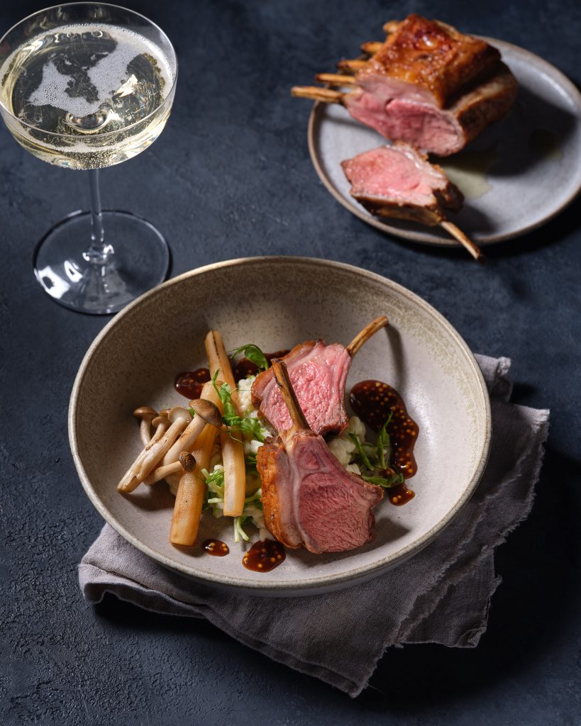 Roasted rack of lamb